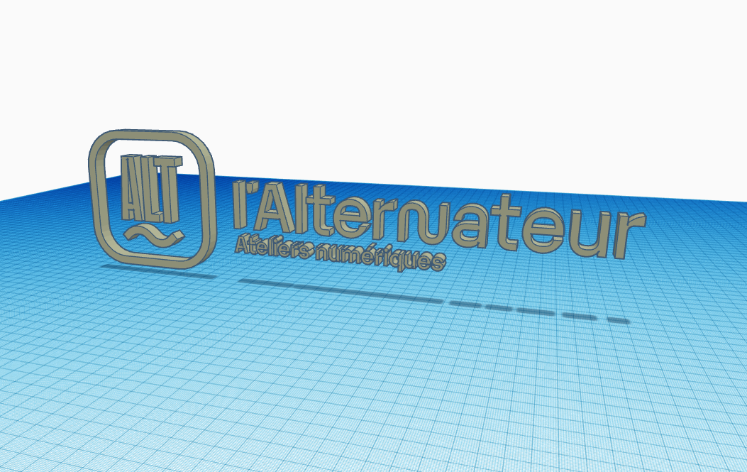 Le logo de l'Alternateur en 3d