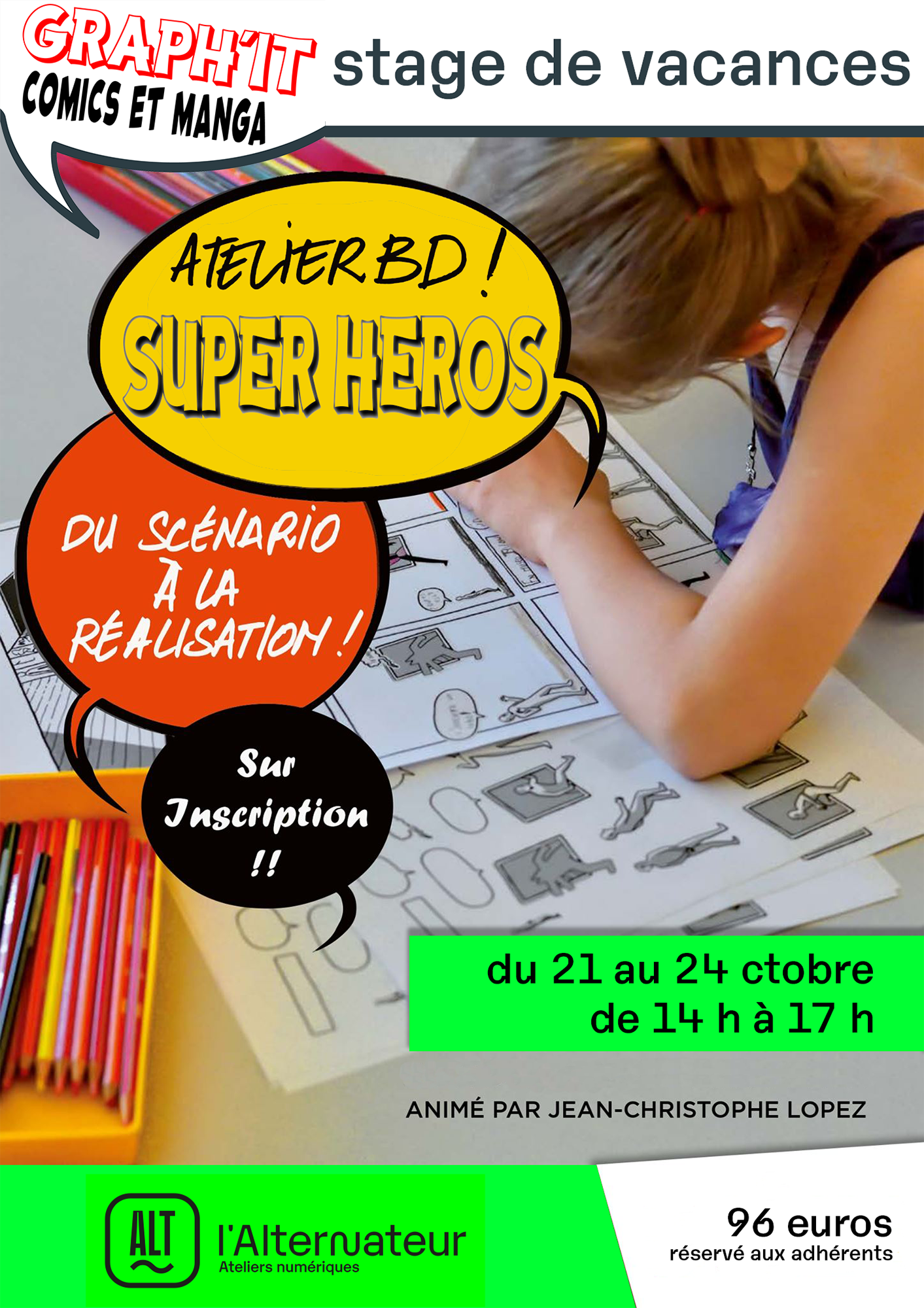 Du scénario à la réalisation - Atelier de Bande dessinée