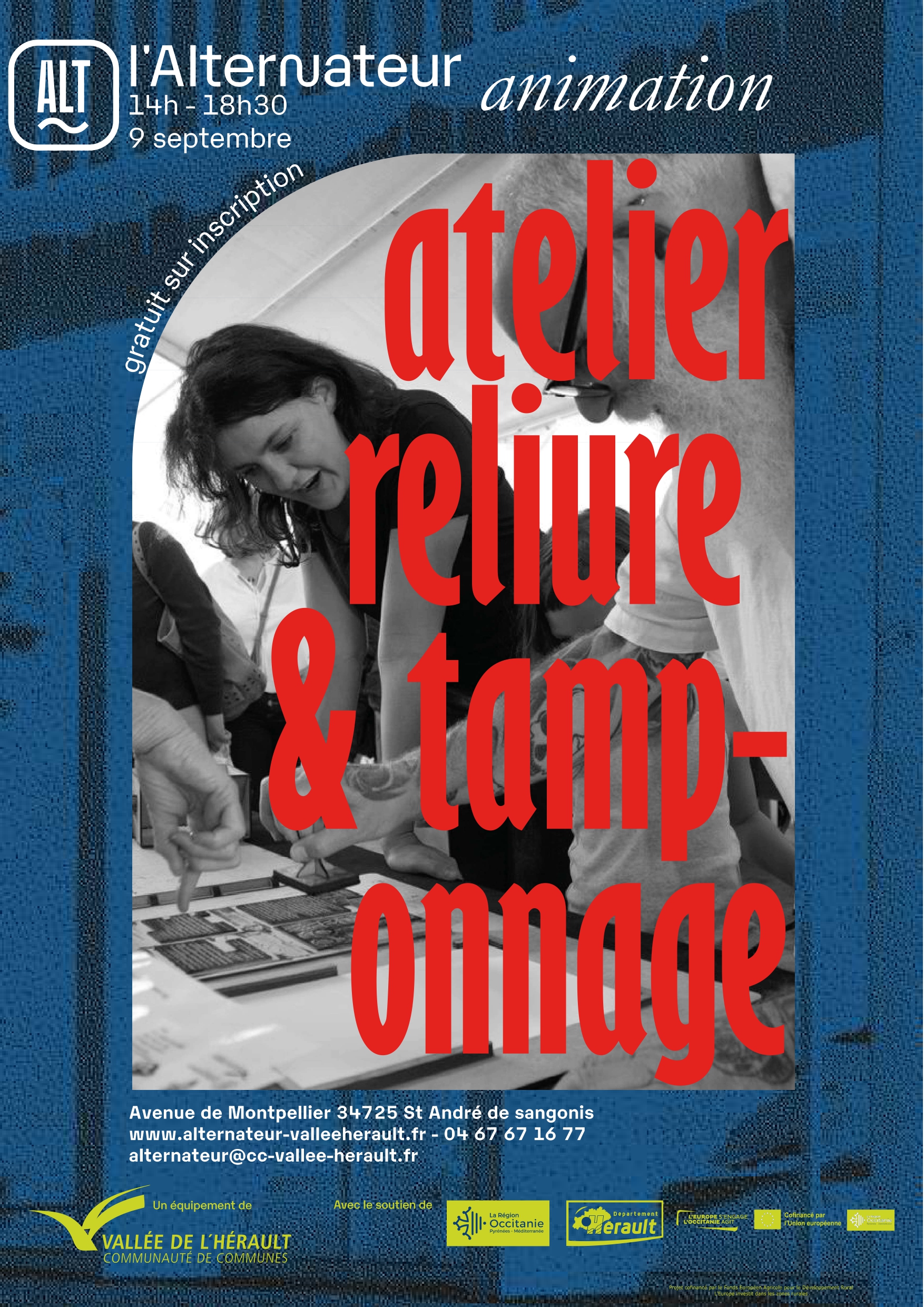 Animation - Atelier reliure & tamponnage